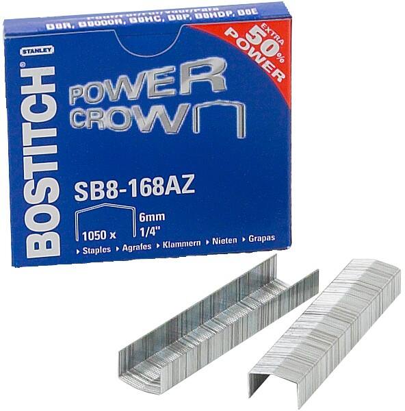 Bostitch Heftklammern 24/6 SB8-168AZ Metall Silber 1050 Stück