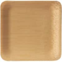 PAPSTAR pure Einwegteller Bambus Naturfarben 10 Stück