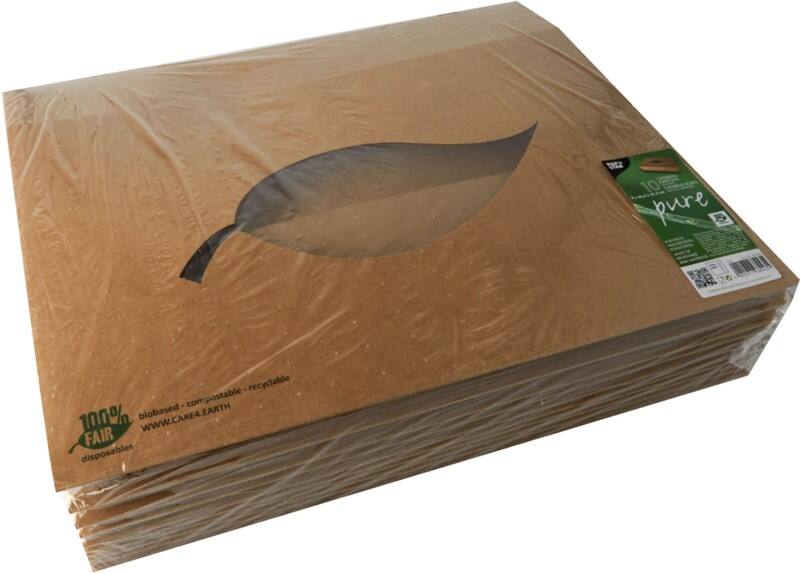 Papstar Transport und Catering Boxen Karton 80 mm x 464 mm x 313 mm Braun 10 Stück