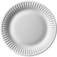 PAPSTAR Pure Einwegteller Pappe 190 mm Weiß 100 Stück