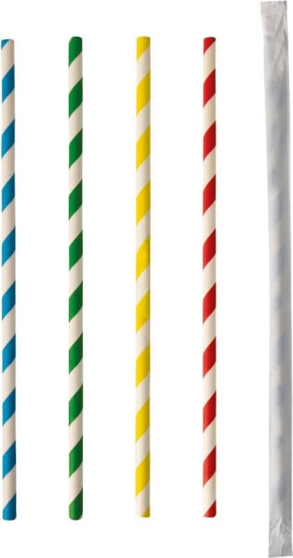 PAPSTAR Trinkhalme 87014 Färbig sortiert 100 Stück