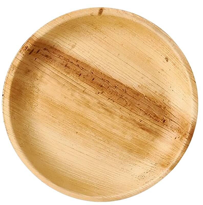 PAPSTAR Einwegteller Palmblatt 230 mm Naturfarben 25 Stück