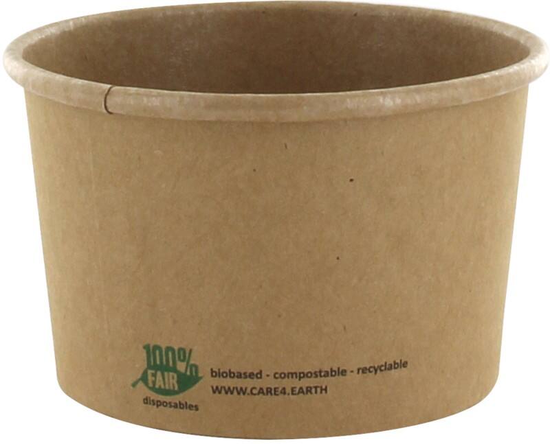 PAPSTAR Suppenschalen pure 87264 Frischfaser-Karton, BIO-beschichtet 25 Stück