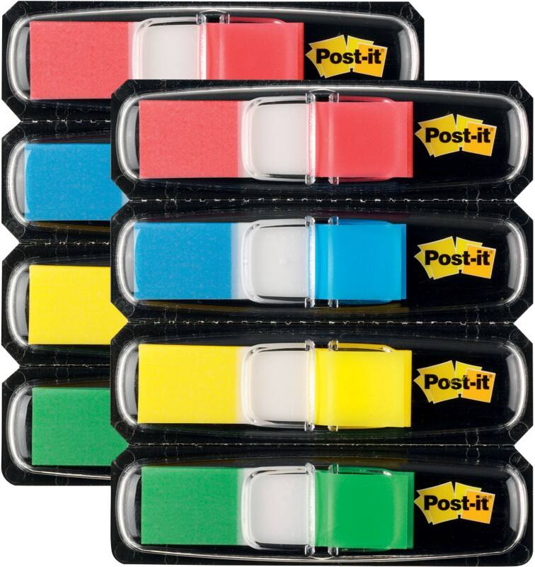 Post-it Index Haftmarker 683-4 11,9 x 43,2 mm Farbig sortiert 35 x 2 Pack