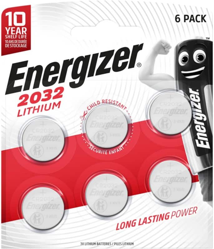 Energizer CR2032 Lithium Knopfzelle 6 Stück