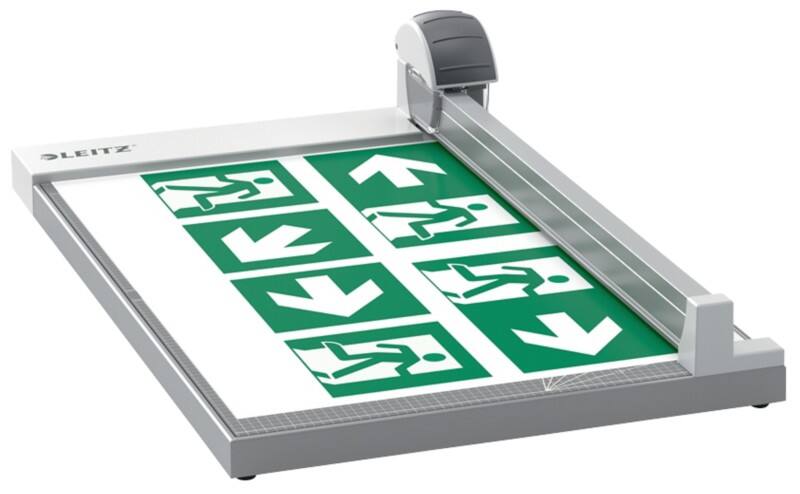 Leitz Precision Office Papierschneider 9028 A3 420 mm Einziehbare rotierende Klinge Gerad-, Wellen- und Perforationsschnitt Grau 15 Blatt