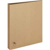 PAGNA Ringbuch 2 Ringe 25 mm Recycelte Pappe DIN A4 Beige