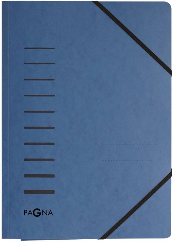 Ordnungsmappe PAGNA 24007-02 Pressspan Gummiband 23 (B) x 0,3 (T) x 32 (H) cm Blau