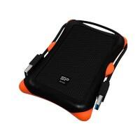SILICON POWER Tragbare Festplatte 1 TB Schwarz, Orange