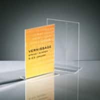 Sigel Tischaufsteller A5 T-Form 15 (B) x 5,3 (T) x 21,5 (H) cm Transparent