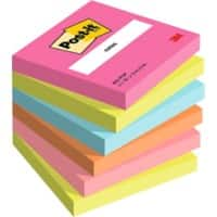 Post-it Haftnotizen Poptimistic 76 x 76 mm Sortiert 100 Blatt 6 Stück