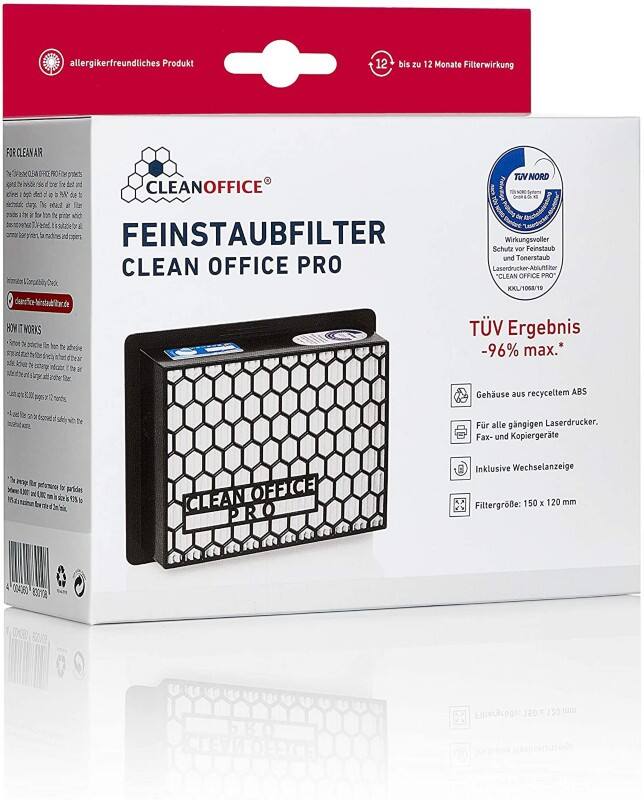 Clean Office Pro Feinstaubfilter 8301010 Weiß 16 x 13 x 6 cm