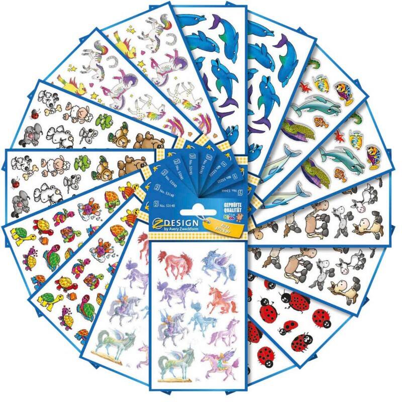 AVERY Animals Album 59992 Aufkleber-Set