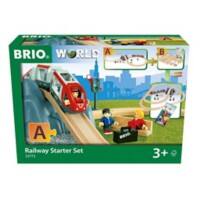 RAVENSBURGER Set A - Die ideale erste Holzeisenbahn mit Tunnel und Figuren 63377300 Eisenbahn Starter Set Altersgruppe: 3+