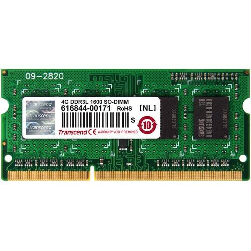 Transcend RAM Ts512Msk64W6H So-Dimm 1600 Mhz DDR3L  4 GB (1 x 4GB)