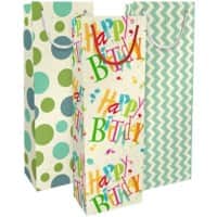 Braun & Company Papier Geschenktüten Mehrfarbig 120 (B) mm 4064-22412 / 4064-22409 / 4064-22420 3 Stück