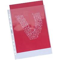 Office Depot Prospekthüllen A4 Transparent 80 Mikron PP (Polypropylen) Oben 11 Löcher 50 Stück