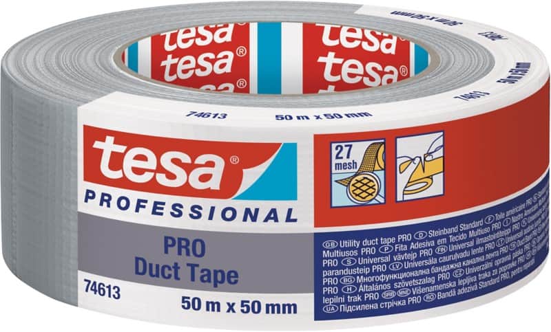 tesa Kraftklebeband Professional Grau 50 mm (B) x 50 m (L) Polyethylen