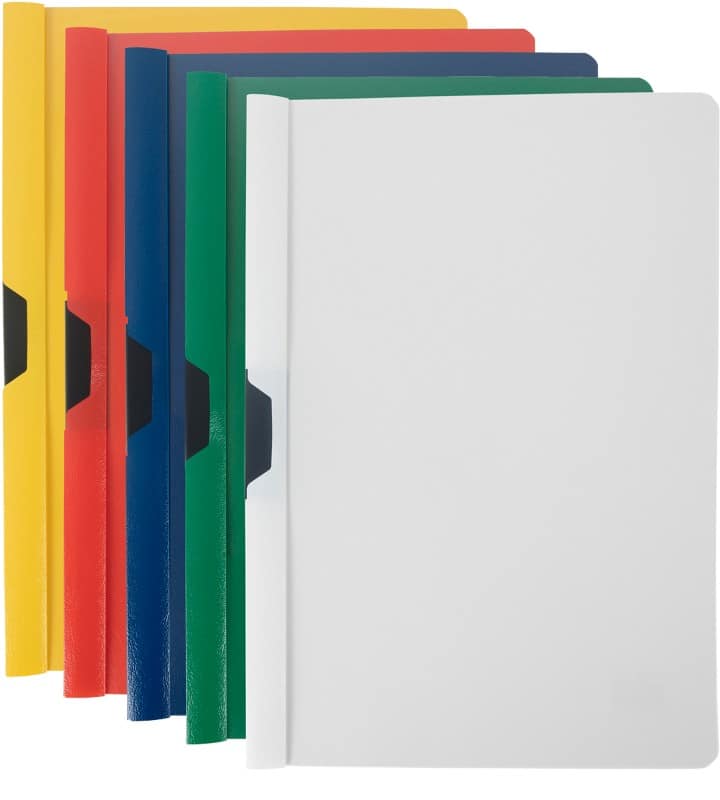 Viking Klemmmappe 1228310 A4 PP (Polypropylen) 23,5 (B) x 0,3 (T) x 31 (H) cm Färbig sortiert 25 Stück