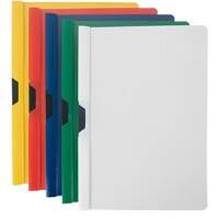 niceday Klemmmappe 1228310 A4 PP (Polypropylen) 23,5 (B) x 0,3 (T) x 31 (H) cm Farbig sortiert 25 Stück