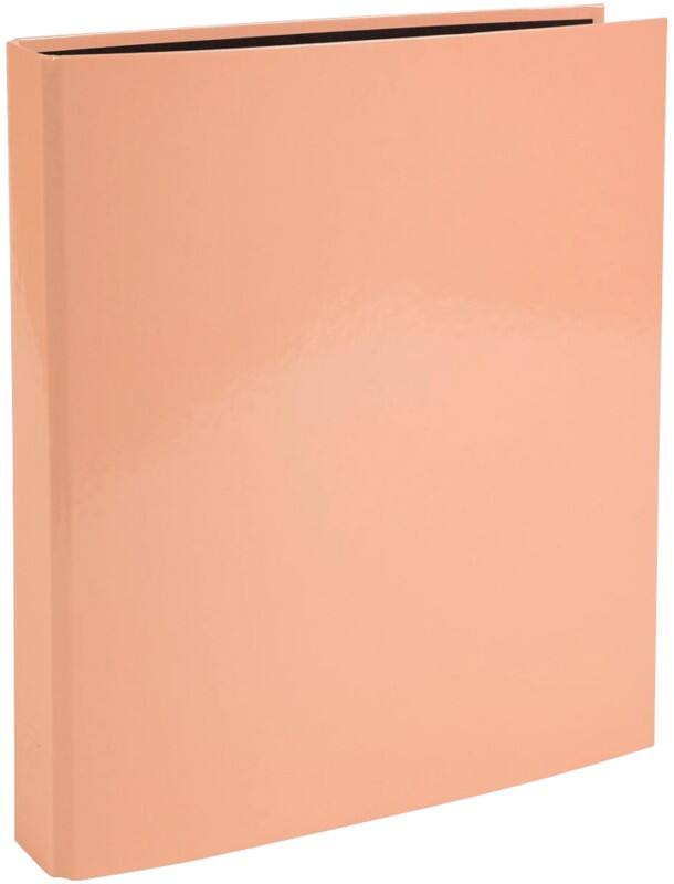 Exacompta Ringbuch 4 Ringe 25 mm Beschichteter Karton DIN A4 Koralle
