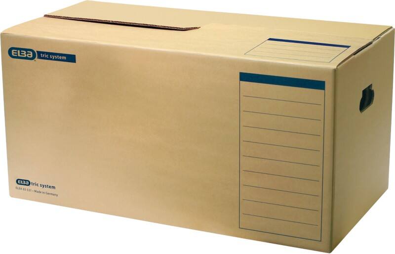 ELBA Tric Wellpappe Archivbox Braun 343mm x 360mm x 682mm 10 Stück