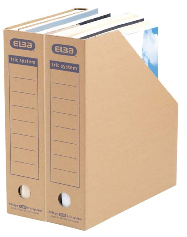 ELBA Tric Wellpappe Stehsammler Braun 287mm x 310mm x 78mm 12 Stück
