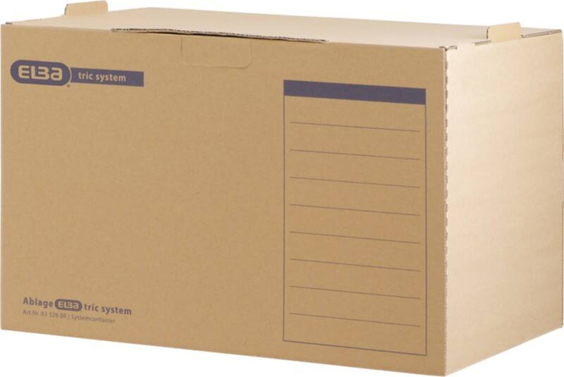 ELBA Tric Wellpappe Archivbox Braun 333mm x 360mm x 510mm 5 Stück