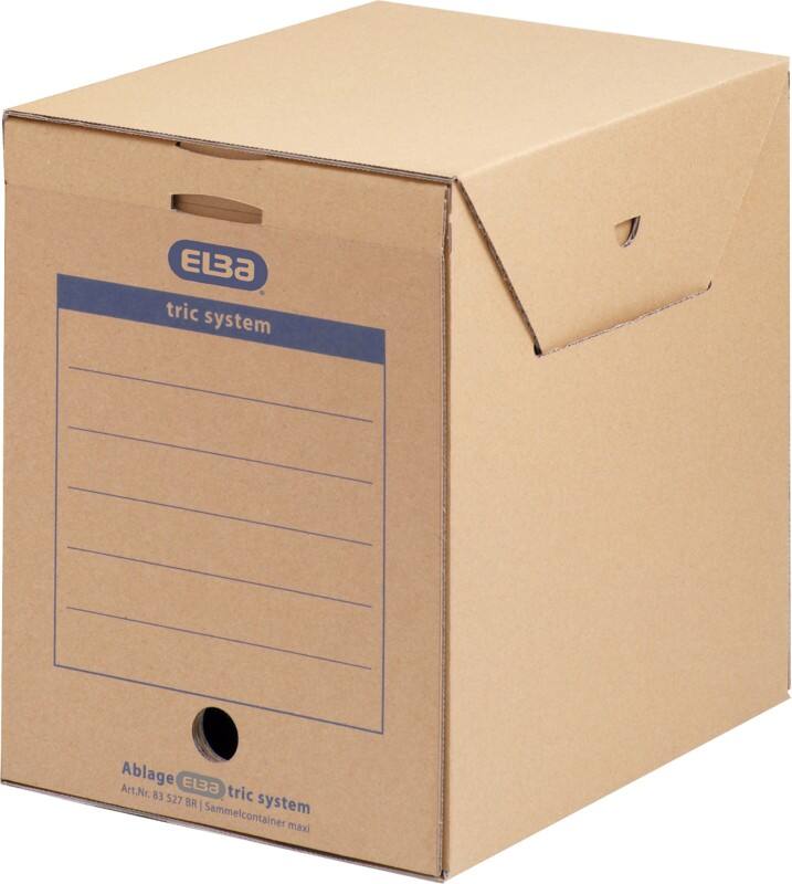 ELBA Tric Wellpappe Archivbox Braun 6 Stück
