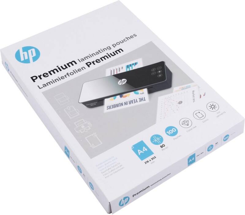 HP Laminierfolien A4 80 Mikron (2 x 80) Transparent