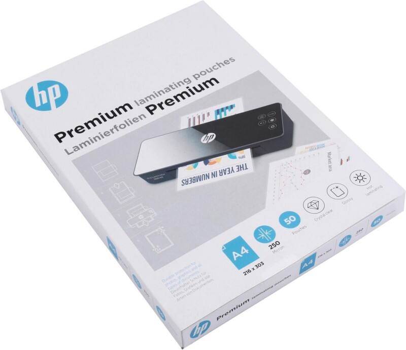 HP Laminierfolien A4 250 Mikron (2 x 250) Transparent