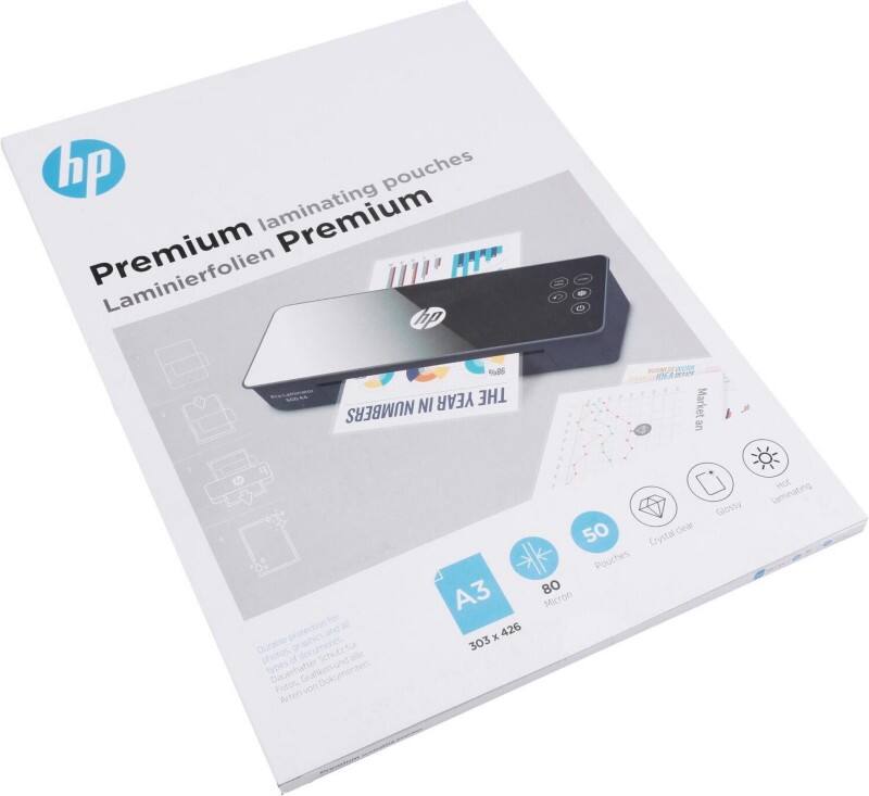 HP Laminierfolien A3 80 Mikron (2 x 80) Transparent