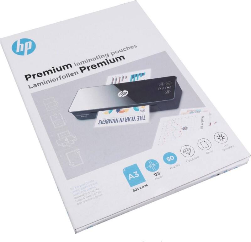 HP Laminierfolien A3 125 Mikron (2 x 125) Transparent