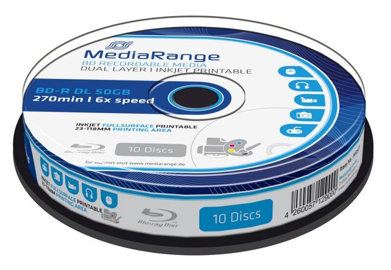 MediaRange BD-R DL MR509
