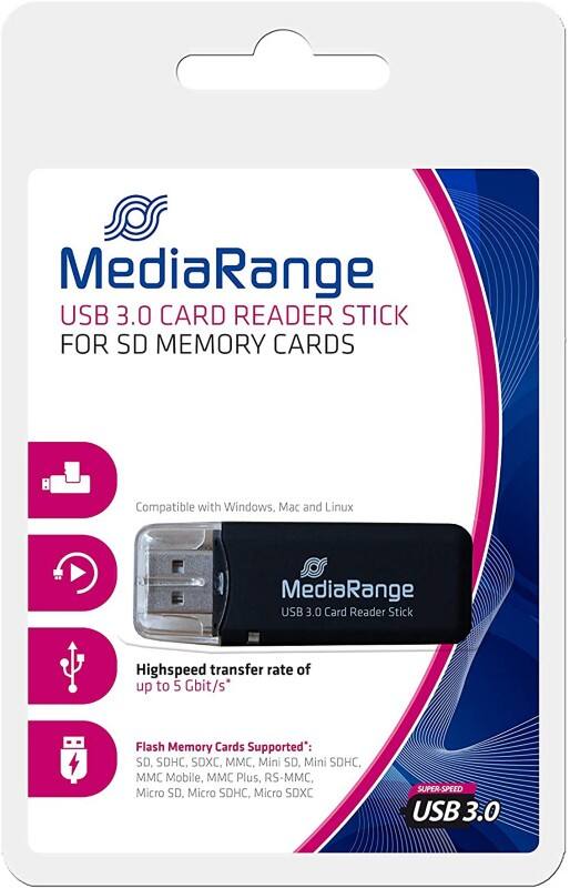 MediaRange Kartenlesegerät MRC507 Schwarz