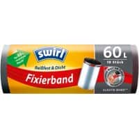 Swirl Müllbeutel 60 L  Schwarz 10 Stück