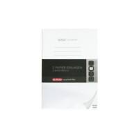 Herlitz Notizbuch A4 blanko Papier weiß gelocht