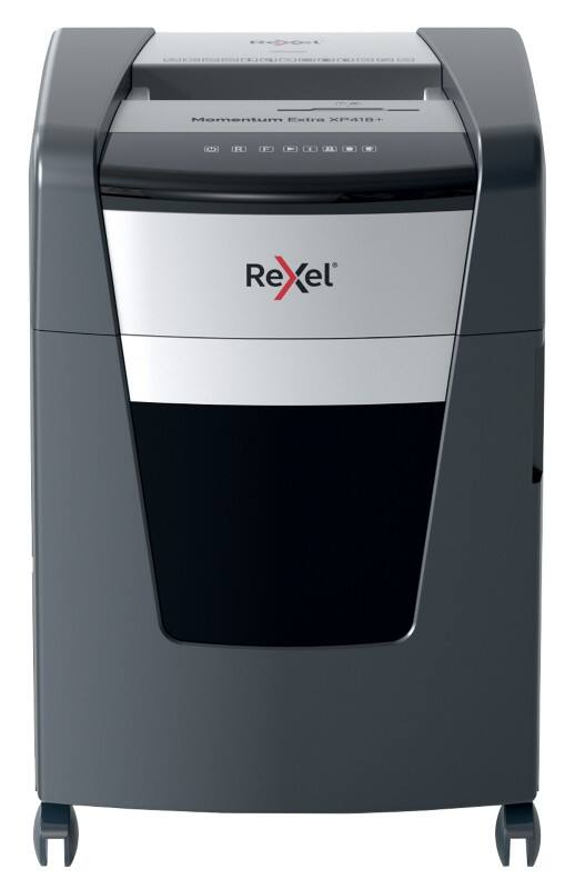 Rexel Momentum Extra Aktenvernichter 20 Blatt Partikelschnitt Sicherheitsstufe P-4 45 L XP418+