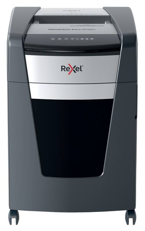 Rexel Momentum Extra Aktenvernichter 23 Blatt Partikelschnitt Sicherheitsstufe P-4 60 L XP420+