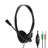 LogiLink Hs0052 Verkabelt Stereo Headset Kopfbügel Nein 3.5 mm Klinke  Schwarz