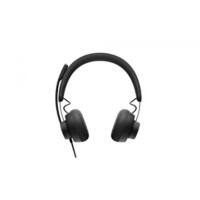 Logitech Zone Verkabelt Stereo Headset Kopfbügel  USB  Schwarz