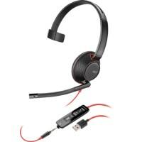 poly 5200 Series Blackwire C5210 Verkabelt Mono Headset Kopfbügel  3.5 mm Klinke  Schwarz