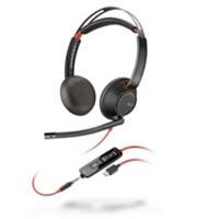 poly 5200 Series Blackwire 5220 Verkabelt Stereo Headset Kopfbügel  3.5 mm Klinke  Schwarz