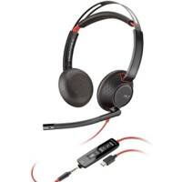 poly 5200 Series Blackwire C5220 Verkabelt Stereo Headset Kopfbügel  3.5 mm Klinke  Schwarz