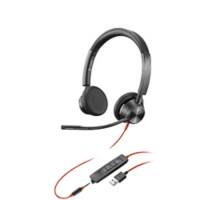 poly 3300 Series Blackwire 3325 Verkabelt Stereo Headset Kopfbügel  3.5 mm Klinke  Schwarz