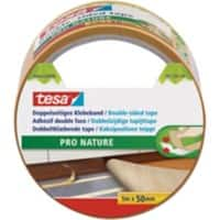 tesa Doppelseitiges Klebeband Pro Nature Weiß 50 mm x 5 m