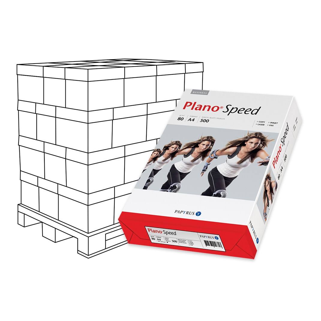 PlanoSpeed A4-Druckerpapier, 80 g/m², Matt Weiß, 146 CIE, 240 Pack à 500 Blatt