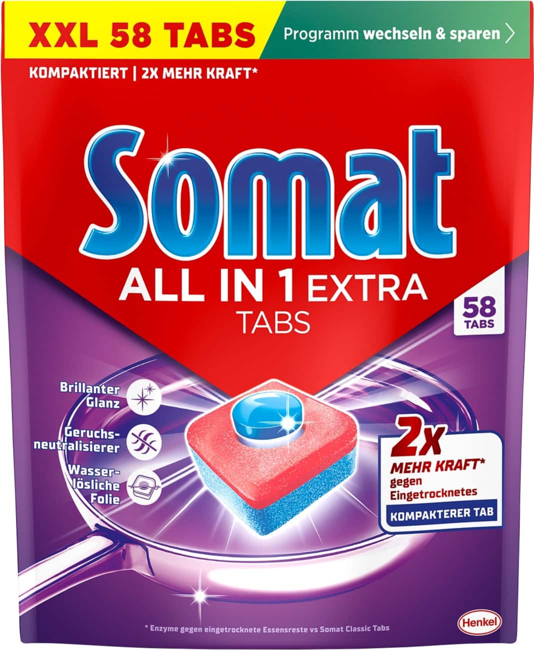 Somat All in 1 Extra Spülmaschinentabs Fresh 58 Stück