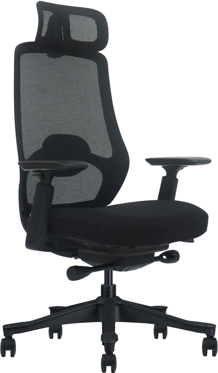 euroseats Zeichenstuhl Kunststoff Schwarz 100 kg 680 x 640 x 1.100 mm