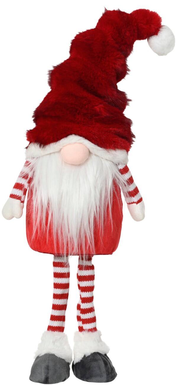 DECORIS Weihnachtsfigur Stehender roter Zwerg 52 cm
